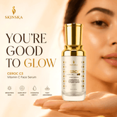 CEROC C3 vitamin C Face serum with Vitamin E, Licorice and hyaluronic acid to prevent fine lines and wrinkles