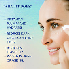 Glodeye under eye cream with folic acid and niacinamide for brighter eyes