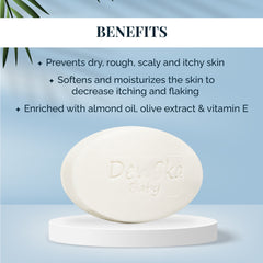 Dewska Baby bath soap rich in vitamin E, olive oil and aloe vera extracts for gentle moisturising (Pack Of 3)