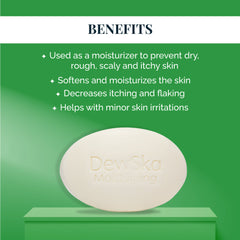 Dewska moisturising bathing bar with vitamin E, shea butter, almond oil and olive oil for hydrating nourishment (Pack Of 3)