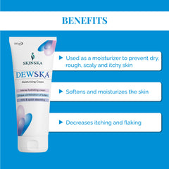 Dewska moisturizing cream with cocoa butter, shea butter, vitamin E and aloe vera extracts for the best face moisturizer (Pack of 2)