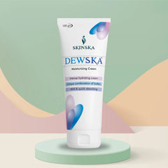 Dewska moisturizing cream with cocoa butter, shea butter, vitamin E and aloe vera extracts for the best face moisturizer (Pack of 2)
