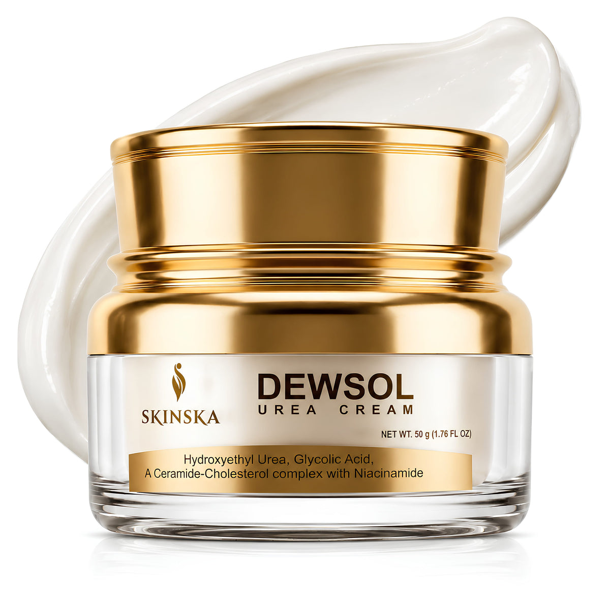 Dewsol Urea cream with glycolic acid, urea, cetylated fatty ester complex for soft and moisturised feet