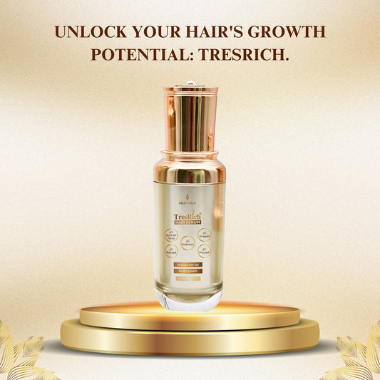 TresRich hair serum with redensyl 3% for hair growth Also contains anagain 3%, procapil 3%, baicapil 4% and symhair force 4% for hair growth