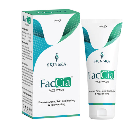 Faccia Anti Acne face wash with glycolic acid, vitamin E and aloe vera extracts to fight acne (Pack Of 2)