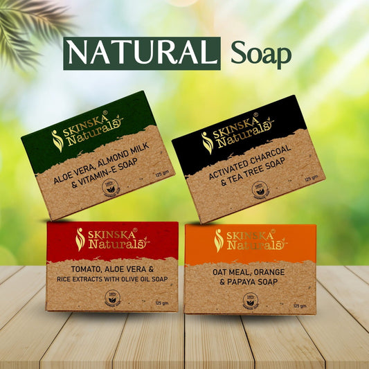 SKINSKA Naturals Soaps Pack of 4